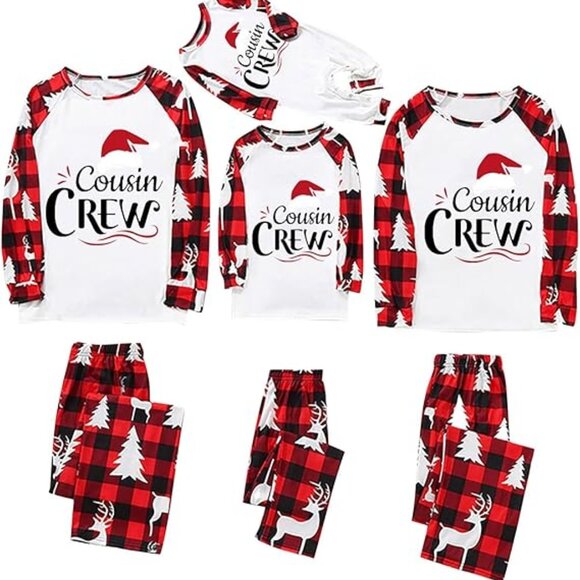 Cousin Crew Long Sleeve Buffalo Plaid Men's Size Small Christmas Pajamas Pjs Set - Picture 1 of 3